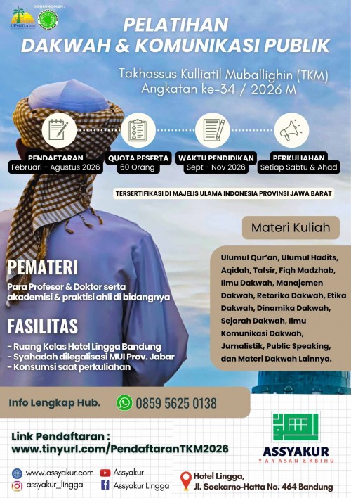 YAYASAN ASSYAKUR PELATIHAN DAKWAH & KOMUNIKASI PUBLIK 2026 M